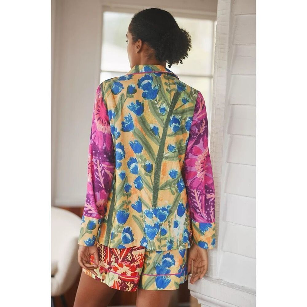 Anthropologie Roeqiya Fris Garden Bloom Pajama Set - XS/S - Picture 2 of 11